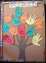 A child's thanksgiving tree